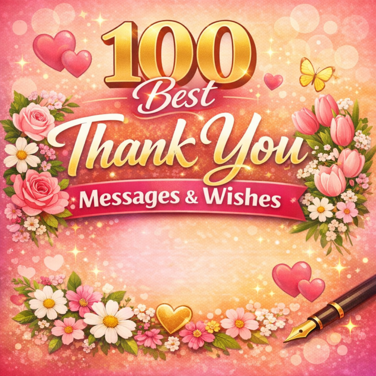100 Best Thank You Messages & Wishes