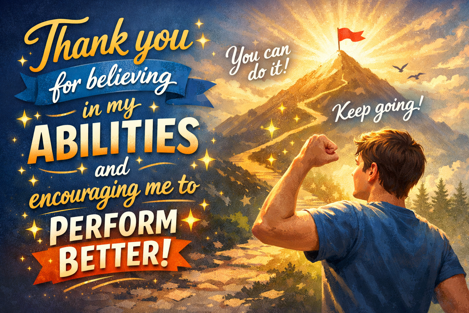 Thank you for believing in my abilities and encouraging me to perform better 💪✨.