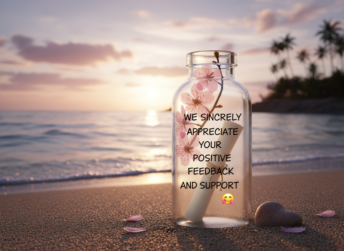 We sincerely appreciate your positive feedback and support 🌸😊.